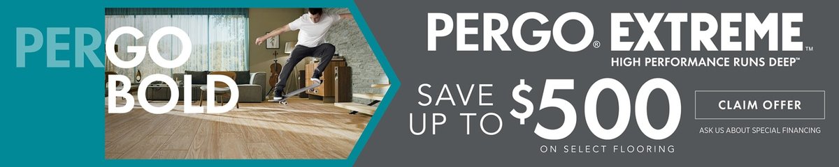Save up to $500 on select Pergo Extreme flooring